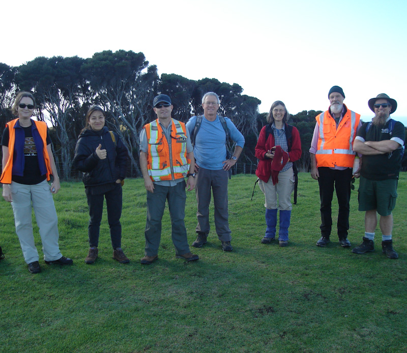 The team scouting sites